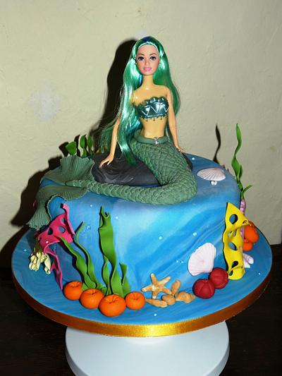 Green mermaid - Cake by Angel Cake Design