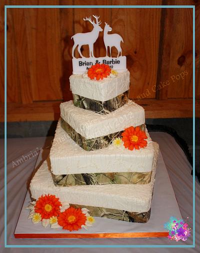 Camo Wedding - Cake by Ambria's
