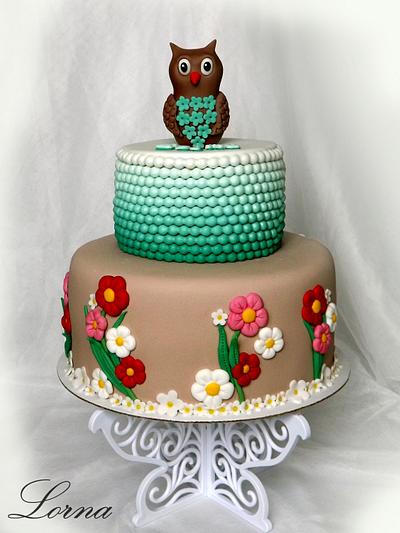 Owl cake.. - Cake by Lorna