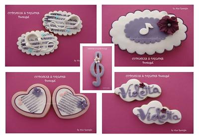 VIOLETTA COOKIES - Cake by Ana Remígio - CUPCAKES & DREAMS Portugal