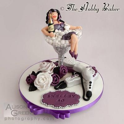 40th cake topper  - Cake by The hobby baker 