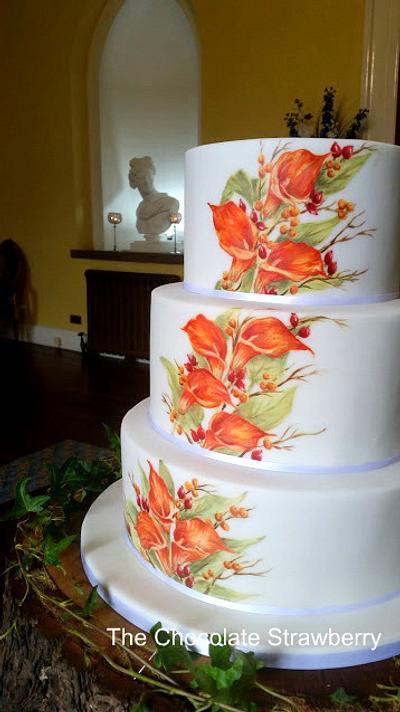 Painted Calla Lilies - Cake by Sarah Jones