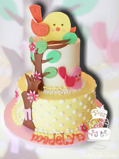 Sweet Tweet Bird Birthday - Cake by FaithfullyCakes