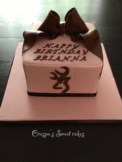 Browning cake with bows - Cake by Jenifer Crespo-Martinez 