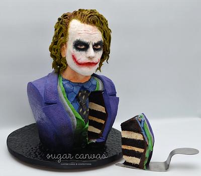 Joker cake bust - Cake by Sugar Canvas