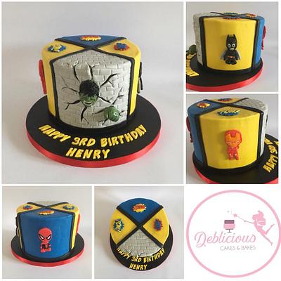 Superheroes for Henry! - Cake by debliciouscakes