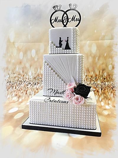 wedding cake   - Cake by Cindy Sauvage 