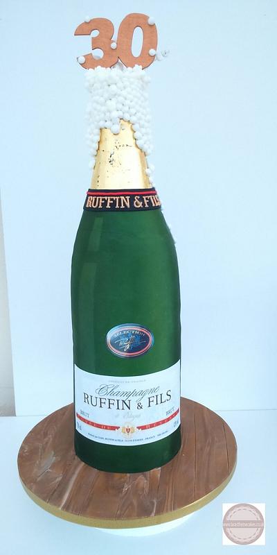 Ruffin & Fils Champagne Bottle Methuselah size!  - Cake by Laras Theme Cakes