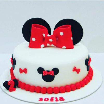 Torta Minnie Mouse - Cake by Tata Postres y Tortas
