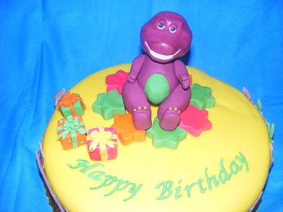 Barney the Friendly Dino - Cake by Once Upon a Cake by Dorianne