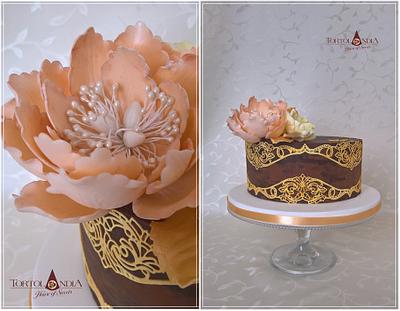 Elegant birthday cake - Cake by Tortolandia