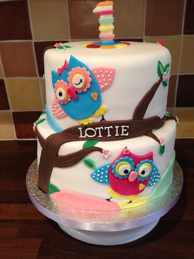 Owls - Cake by Lou Lou's Cakes