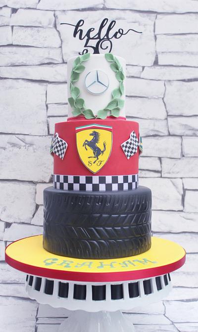 Formula 1 cake  - Cake by Lynette Brandl