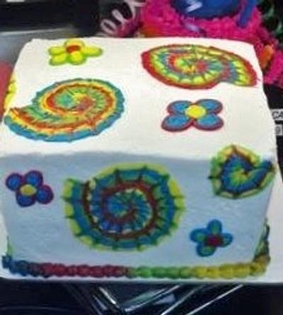 Tie Dyed - Cake by kathy 