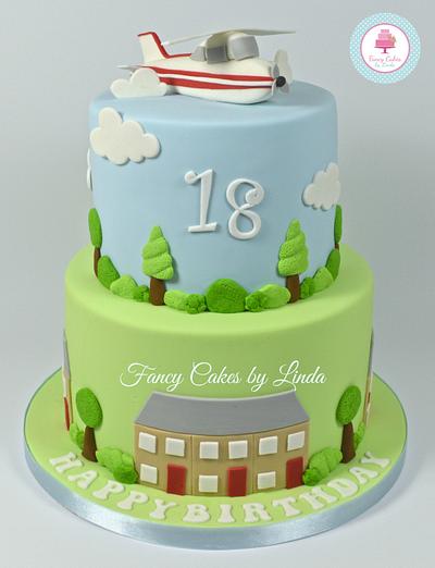 Aeroplane Themed Birthday Cake (Airplane) - Cake by Ceri Badham