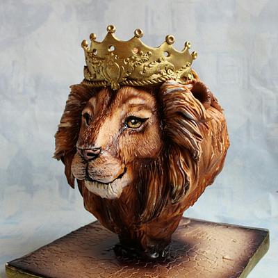 Торт 3д голова льва  - Cake by Екатерина Андриянова 