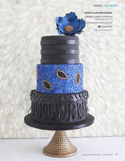 Fashion inspired cake for CC magazine  - Cake by Dakota's Custom Confections