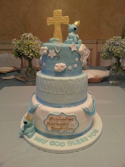 Baby Christening Cake - Cake by Tomyka