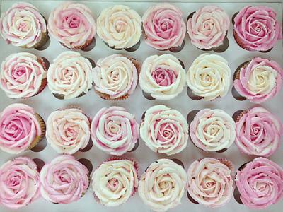 Roses Cupcakes - Cake by Claire Lawrence