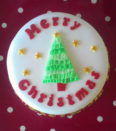 Ruffle christmas tree - Cake by Amy