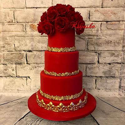 Red&Gold - Cake by Ksyusha