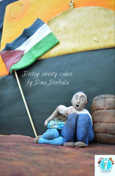 Palestine in the heart collaboration  - Cake by Dina Derbala