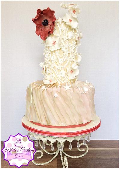 Wedding Cake  - Cake by Sabrina - White's Custom Cakes 
