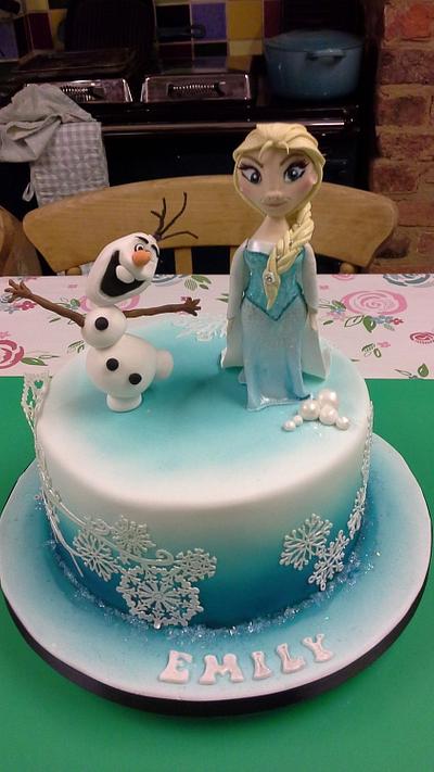 frozen - Cake by Shell at Spotty Cake Tin