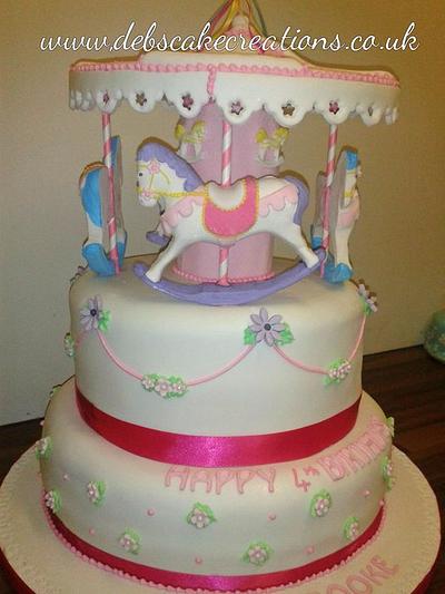 Carousel Cake - Cake by debscakecreations