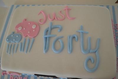 Just Forty Cake - Cake by Rachel Nickson