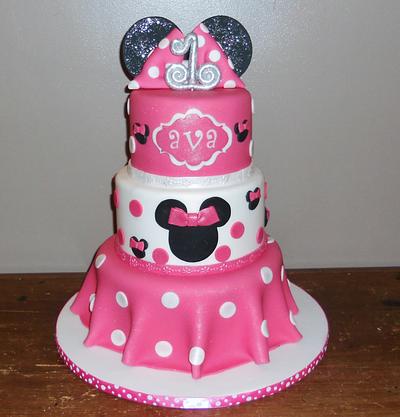 Minnie Mouse for Ava - Cake by Pamela Sampson Cakes