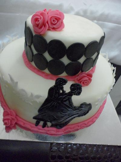 Engagement Cake - Cake by JudeCreations