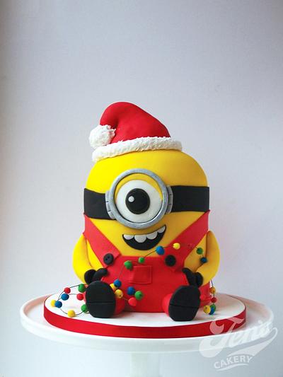 Minion christmas - Cake by Jen's Cakery