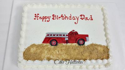 Firefighter Birthday - Cake by Donna Tokazowski- Cake Hatteras, Martinsburg WV