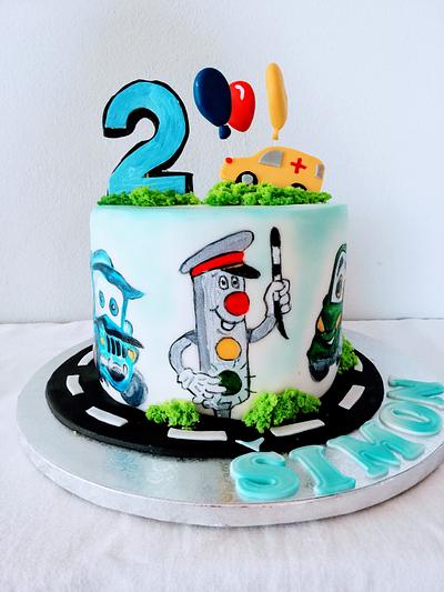 Painted cars - Cake by alenascakes