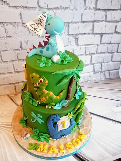 1st birthday Dino's - Cake by Hilz