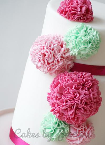Ruffle spring cake - Cake by Cakes by Jantine