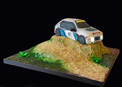 Rally Car Cake - Cake by DebsDuckCakes