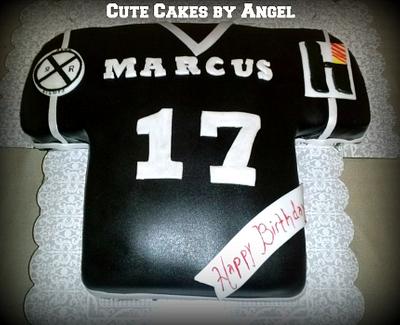 Football Jersey Cake - Cake by CuteCakesbyAngel