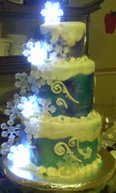 Frozen theme - Cake by CakesByGeri