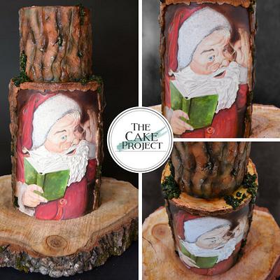 Painted Santa on the tree - Cake by TheCakeProjectCH