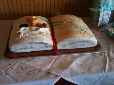 First Communion Cake - Cake by NumNumSweets