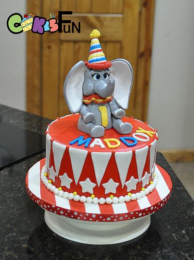 First Birthday Cake With Dumbo  - Cake by Cakes For Fun