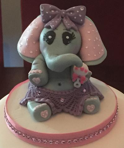 Elephant baby shower cake - Cake by Cakes by Maray