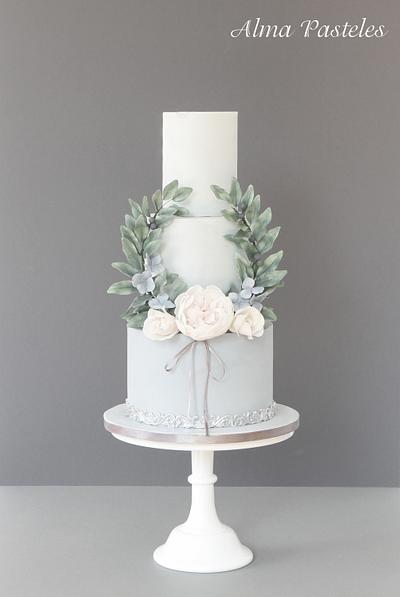 French vintage styled wedding cake - Cake by Alma Pasteles