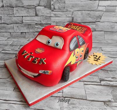Cars - Blesk mcQueen - Cake by Jitkap