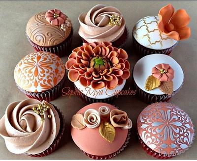 Autumn Inspired Cupcakes  - Cake by Sophia Mya Cupcakes (Nanvah Nina Michael)