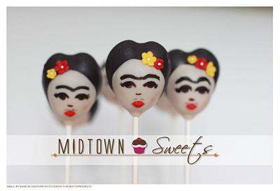 Frida Kahlo & Diego Rivera Cake Pops - Cake by Midtown Sweets