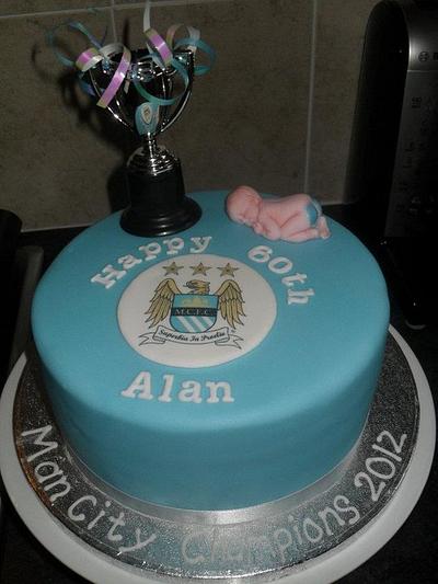 Man city fan - Cake by Marie 2 U Cakes  on Facebook