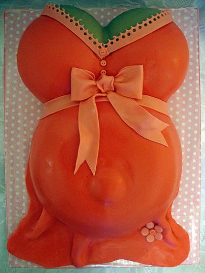 Baby Shower Pregnant Cake - Cake by Floriana Reynolds